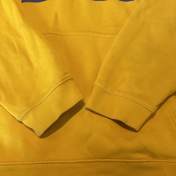 Nike ‘Base Ball’ L/S Hoodie Mustard Yellow Size XL *Small Flaw - Picture 3 of 8